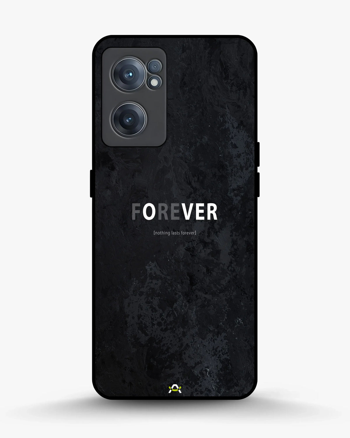 Forever Typography Phone Case - Charcoal Statement Print for iPhone, Samsung, Pixel, OnePlus & Vivo