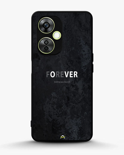 Forever Typography Phone Case - Charcoal Statement Print for iPhone, Samsung, Pixel, OnePlus & Vivo