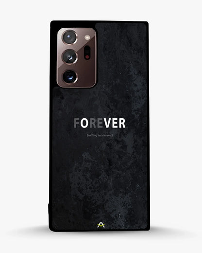 Forever Typography Phone Case - Charcoal Statement Print for iPhone, Samsung, Pixel, OnePlus & Vivo
