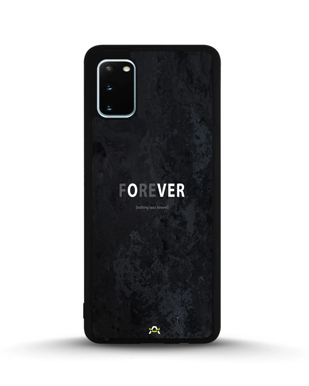 Forever Typography Phone Case - Charcoal Statement Print for iPhone, Samsung, Pixel, OnePlus & Vivo