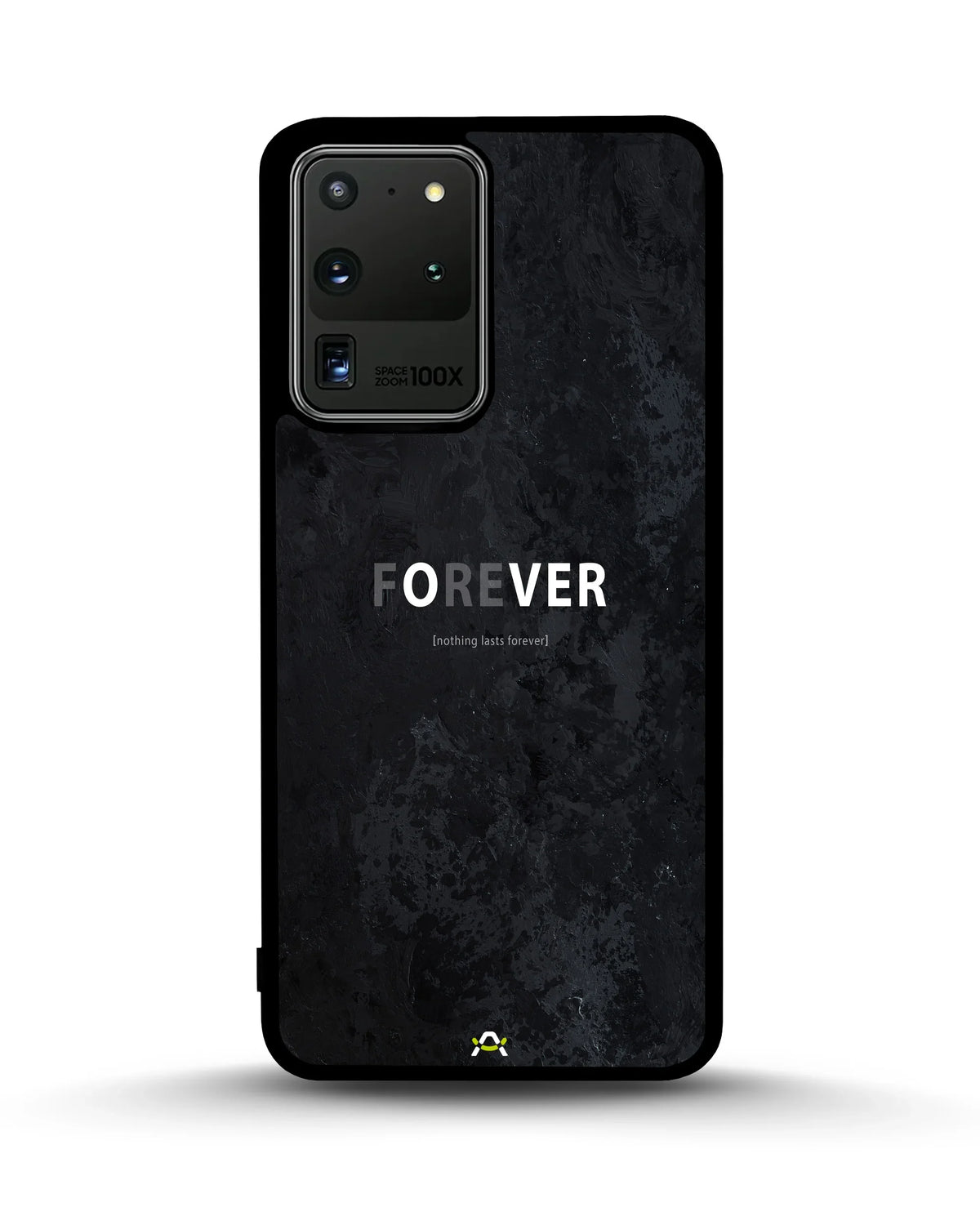 Forever Typography Phone Case - Charcoal Statement Print for iPhone, Samsung, Pixel, OnePlus & Vivo