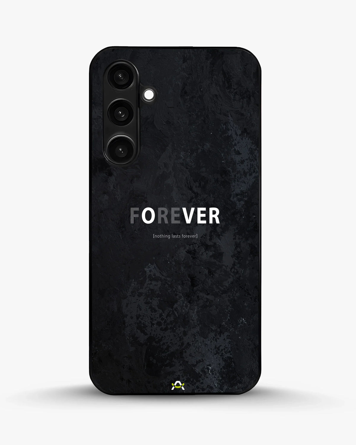 Forever Typography Phone Case - Charcoal Statement Print for iPhone, Samsung, Pixel, OnePlus & Vivo