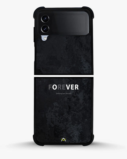 Forever Typography Phone Case - Charcoal Statement Print for iPhone, Samsung, Pixel, OnePlus & Vivo