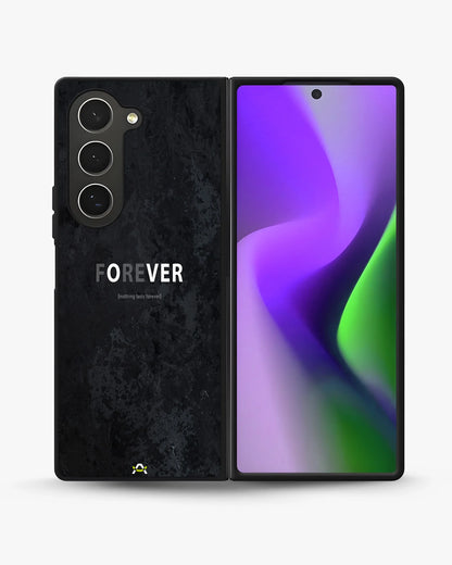 Forever Typography Phone Case - Charcoal Statement Print for iPhone, Samsung, Pixel, OnePlus & Vivo