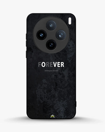 Forever Typography Phone Case - Charcoal Statement Print for iPhone, Samsung, Pixel, OnePlus & Vivo