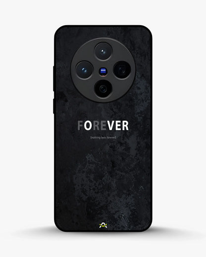 Forever Typography Phone Case - Charcoal Statement Print for iPhone, Samsung, Pixel, OnePlus & Vivo
