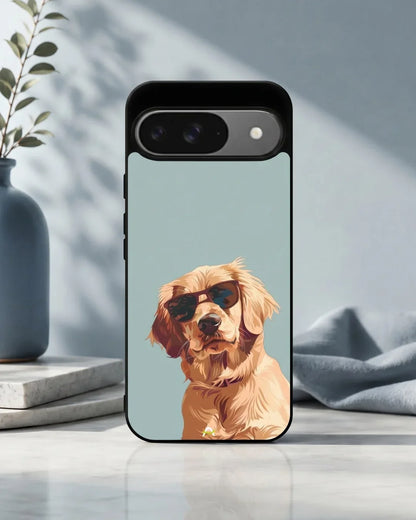 Cool Sunglass Dog Phone Case – Glossy Printed Phone Case for iPhone, Samsung, Pixel & OnePlus