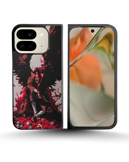 Itachi Uchiha Anime Case – Glossy Printed Back Cover for iPhone, Samsung, Pixel & OnePlus
