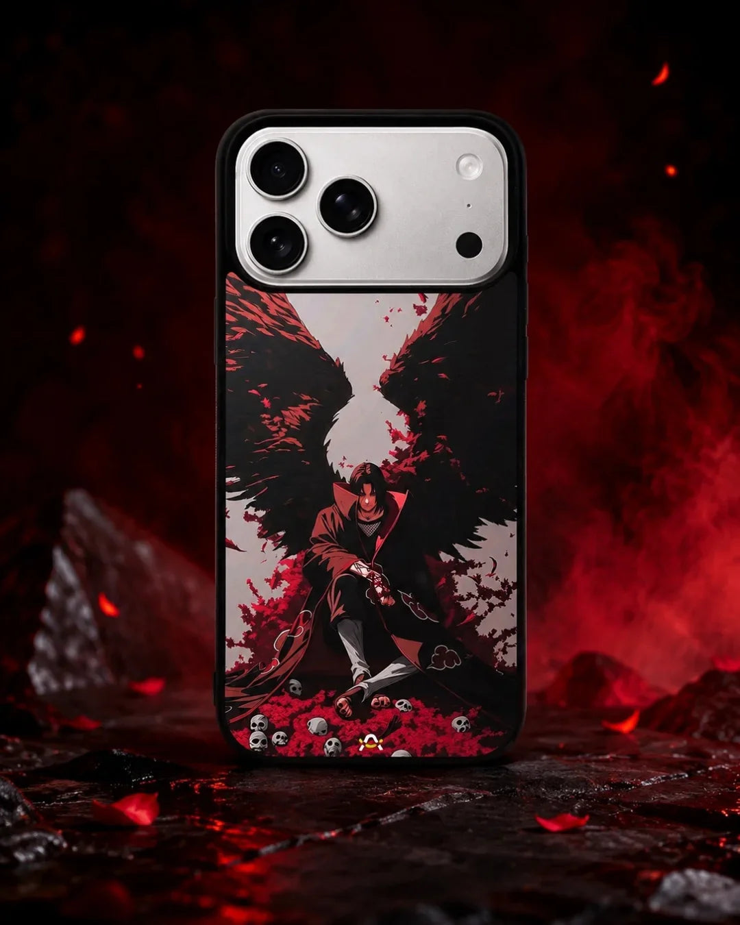 Itachi Uchiha Anime Case – Glossy Printed Back Cover for iPhone, Samsung, Pixel & OnePlus