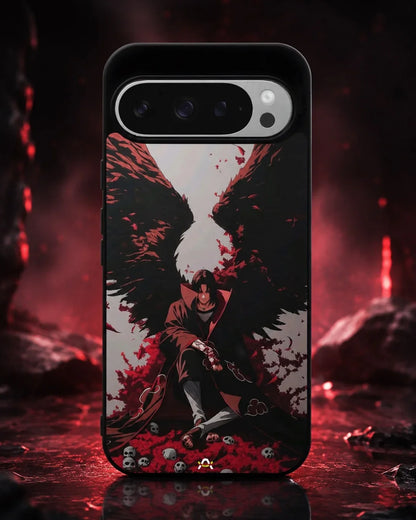 Itachi Uchiha Anime Case – Glossy Printed Back Cover for iPhone, Samsung, Pixel & OnePlus