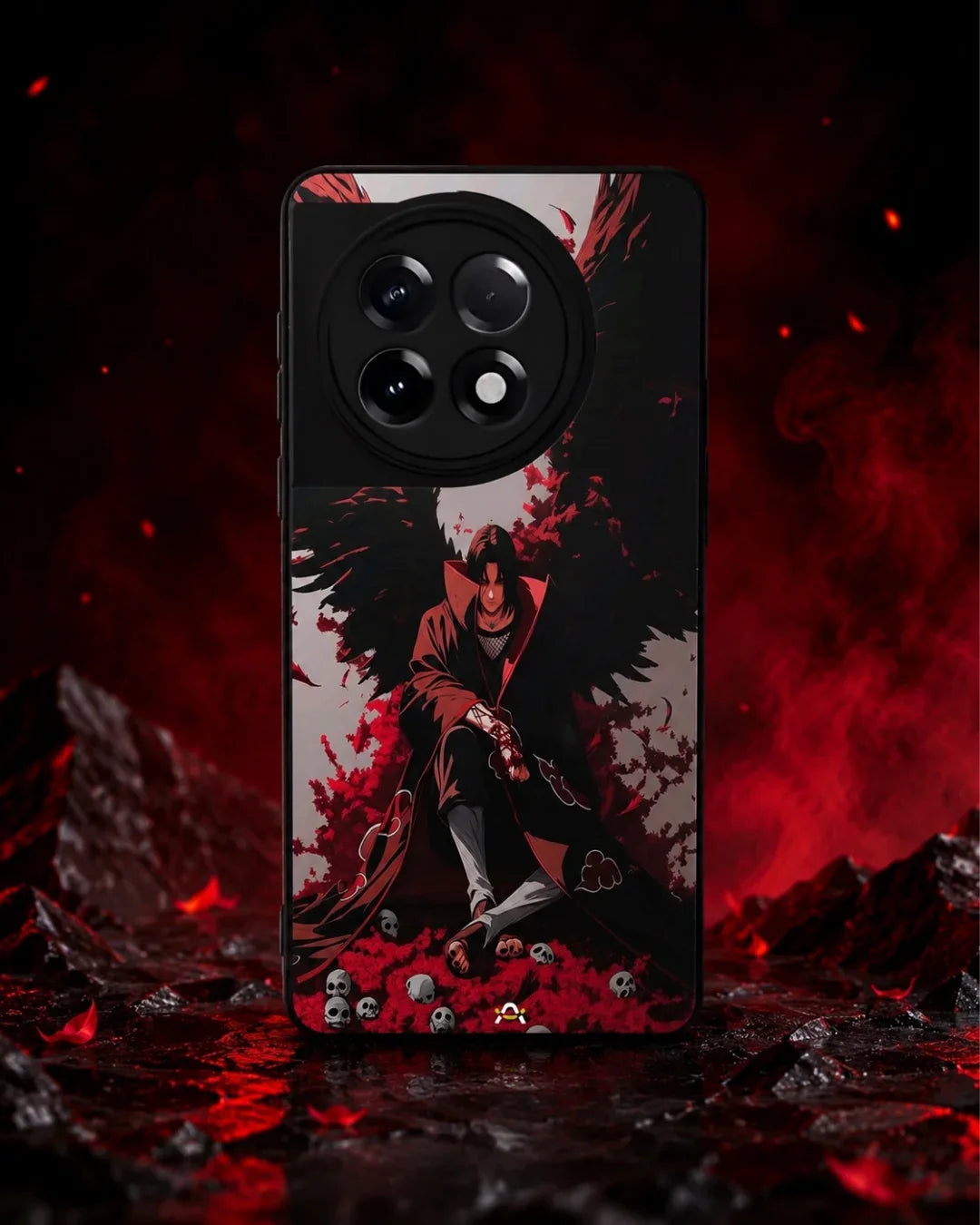 Itachi Uchiha Anime Case – Glossy Printed Back Cover for iPhone, Samsung, Pixel & OnePlus