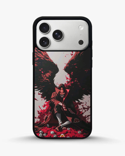Itachi Uchiha Anime Case – Glossy Printed Back Cover for iPhone, Samsung, Pixel & OnePlus