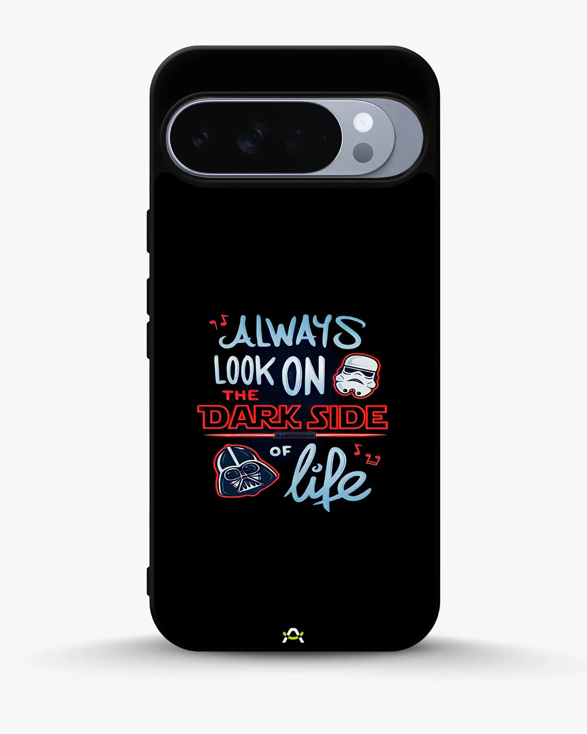 Always Look on the Dark Side Phone Case - Iconic Helmet Typography Print for iPhone, Samsung, Pixel, OnePlus & Vivo
