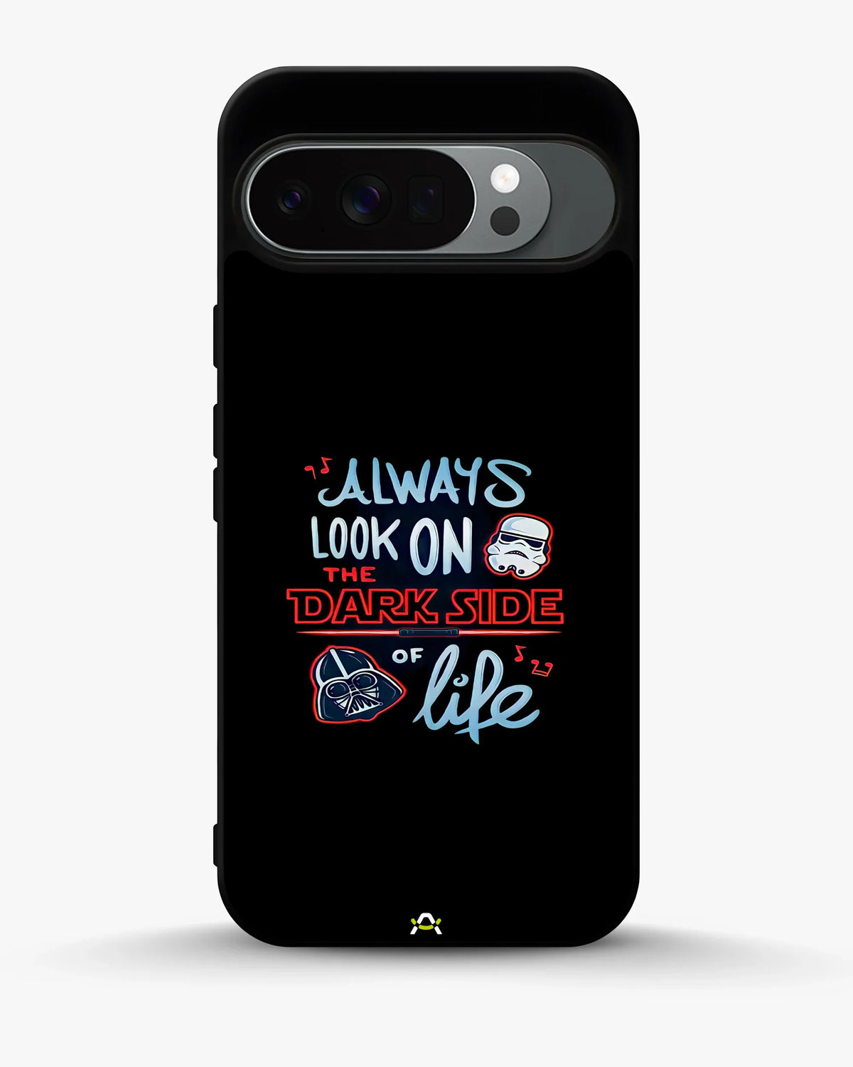 Always Look on the Dark Side Phone Case - Iconic Helmet Typography Print for iPhone, Samsung, Pixel, OnePlus & Vivo