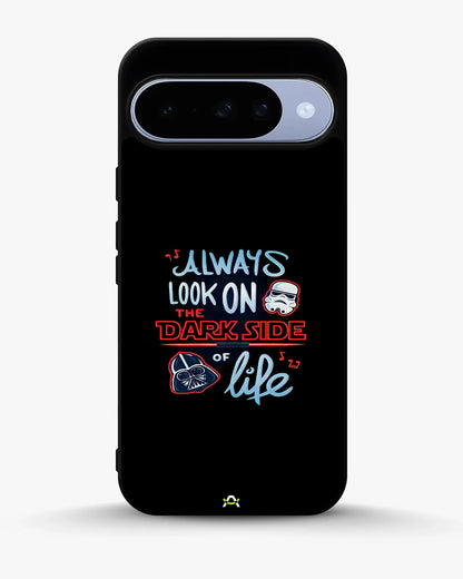 Always Look on the Dark Side Phone Case - Iconic Helmet Typography Print for iPhone, Samsung, Pixel, OnePlus & Vivo