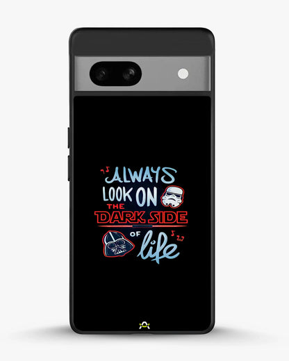 Always Look on the Dark Side Phone Case - Iconic Helmet Typography Print for iPhone, Samsung, Pixel, OnePlus & Vivo