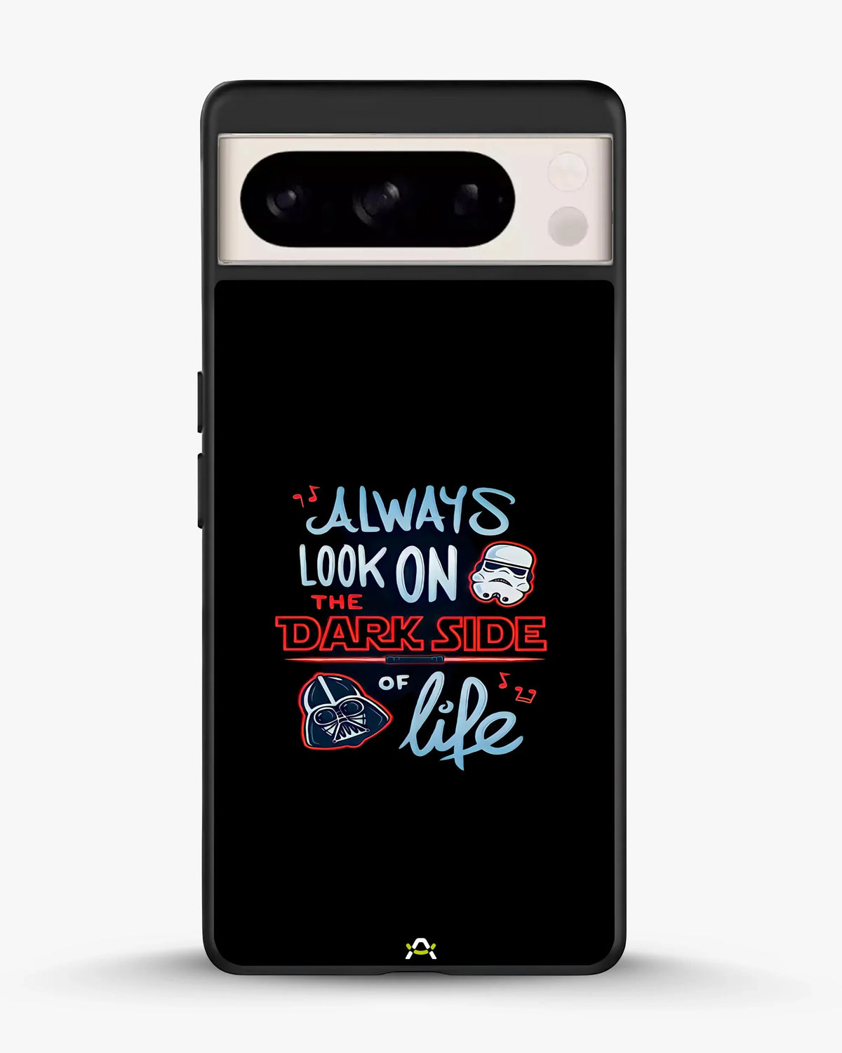 Always Look on the Dark Side Phone Case - Iconic Helmet Typography Print for iPhone, Samsung, Pixel, OnePlus & Vivo