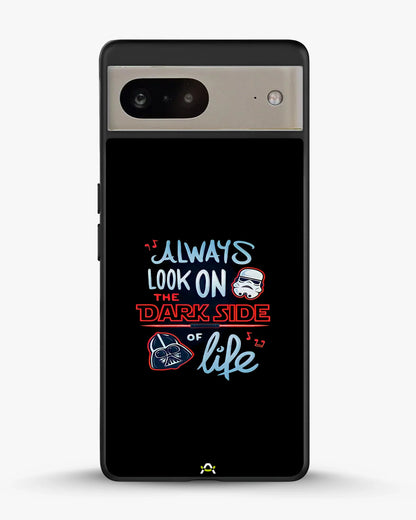 Always Look on the Dark Side Phone Case - Iconic Helmet Typography Print for iPhone, Samsung, Pixel, OnePlus & Vivo