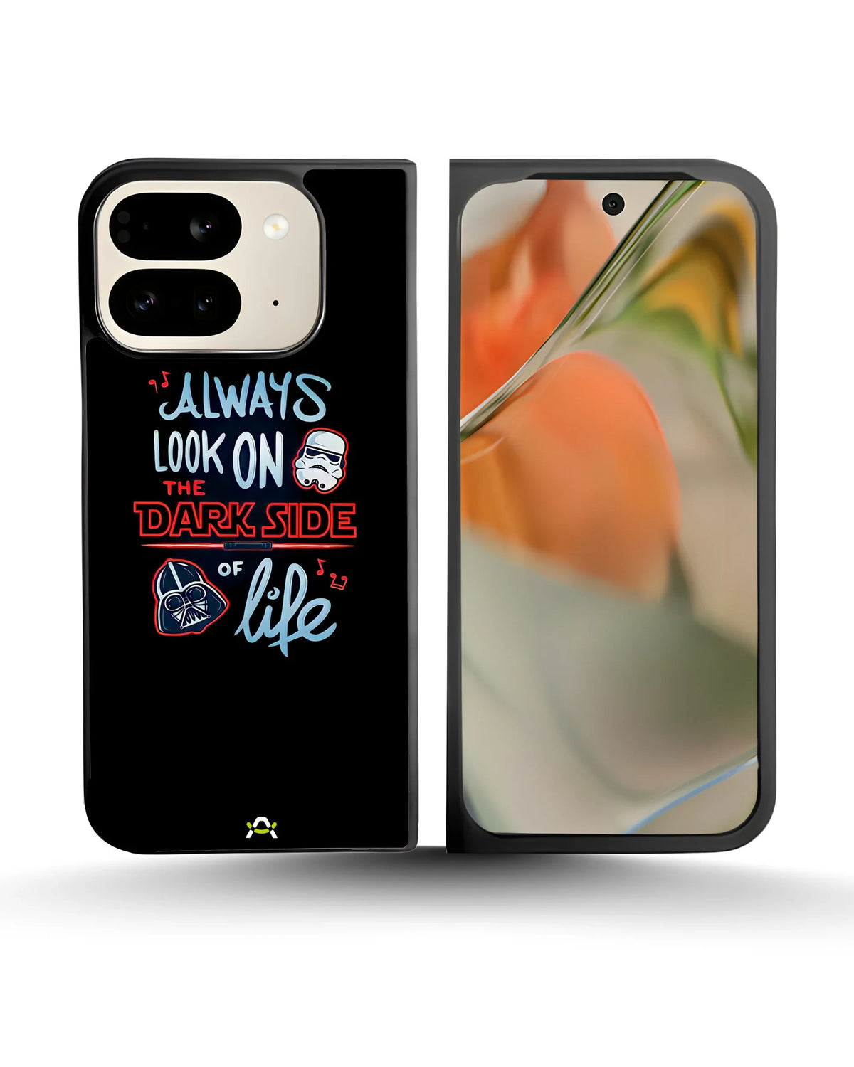 Always Look on the Dark Side Phone Case - Iconic Helmet Typography Print for iPhone, Samsung, Pixel, OnePlus & Vivo
