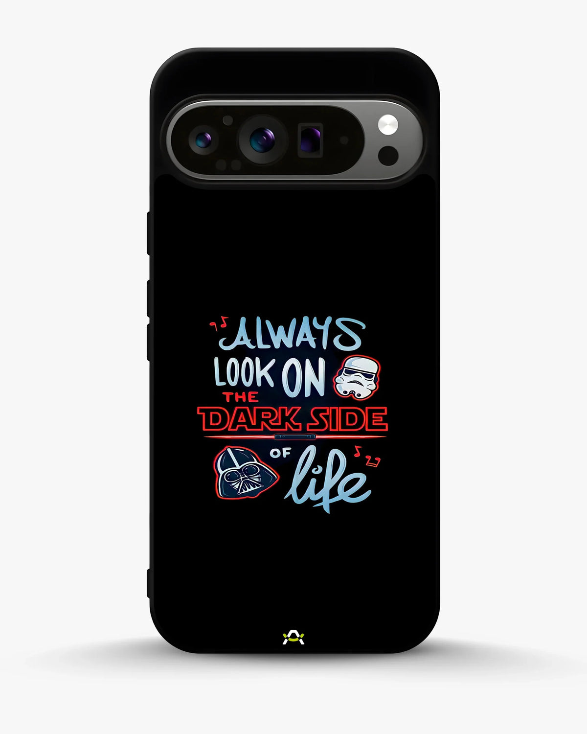 Always Look on the Dark Side Phone Case - Iconic Helmet Typography Print for iPhone, Samsung, Pixel, OnePlus & Vivo