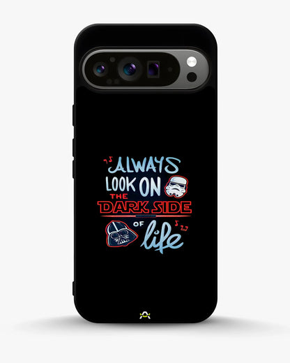 Always Look on the Dark Side Phone Case - Iconic Helmet Typography Print for iPhone, Samsung, Pixel, OnePlus & Vivo
