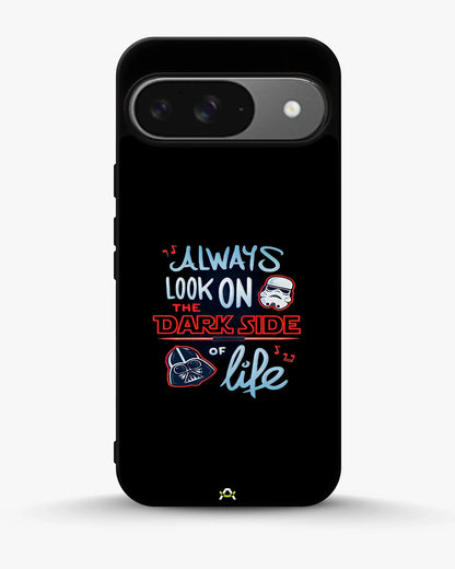 Always Look on the Dark Side Phone Case - Iconic Helmet Typography Print for iPhone, Samsung, Pixel, OnePlus & Vivo