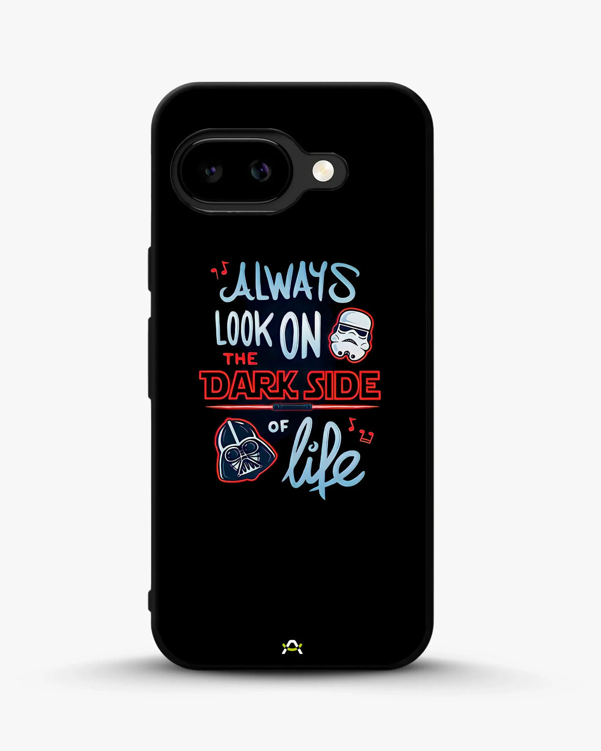 Always Look on the Dark Side Phone Case - Iconic Helmet Typography Print for iPhone, Samsung, Pixel, OnePlus & Vivo