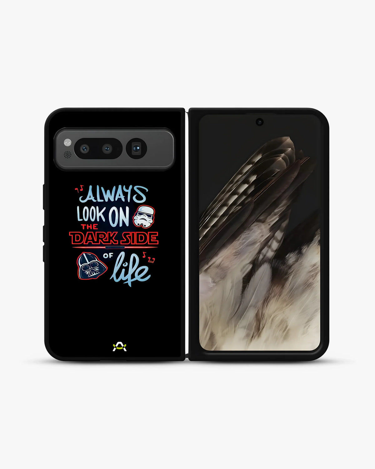 Always Look on the Dark Side Phone Case - Iconic Helmet Typography Print for iPhone, Samsung, Pixel, OnePlus & Vivo