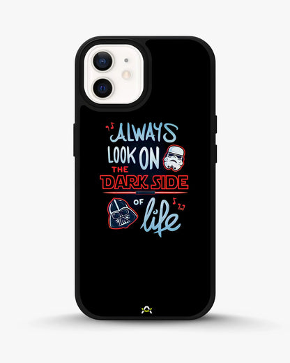Always Look on the Dark Side Phone Case - Iconic Helmet Typography Print for iPhone, Samsung, Pixel, OnePlus & Vivo