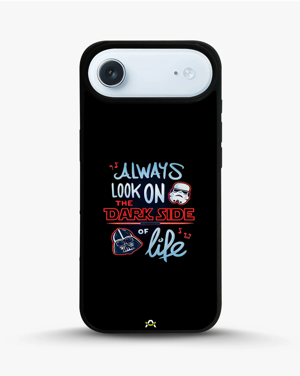 Always Look on the Dark Side Phone Case - Iconic Helmet Typography Print for iPhone, Samsung, Pixel, OnePlus & Vivo