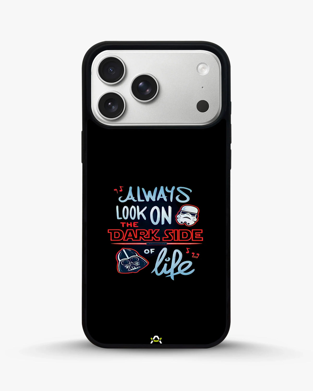 Always Look on the Dark Side Phone Case - Iconic Helmet Typography Print for iPhone, Samsung, Pixel, OnePlus & Vivo