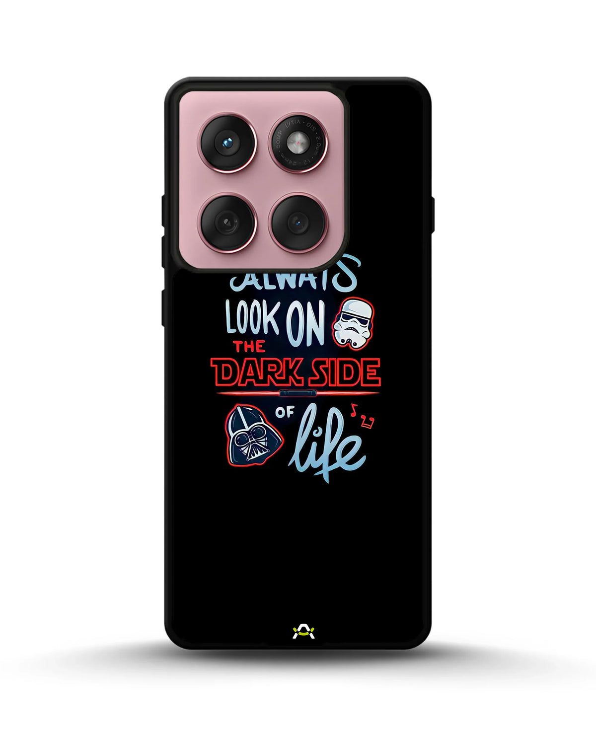 Always Look on the Dark Side Phone Case - Iconic Helmet Typography Print for iPhone, Samsung, Pixel, OnePlus & Vivo