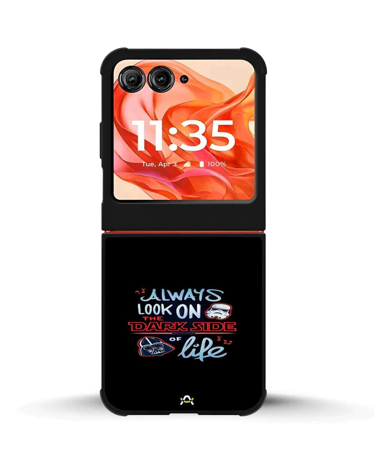 Always Look on the Dark Side Phone Case - Iconic Helmet Typography Print for iPhone, Samsung, Pixel, OnePlus & Vivo