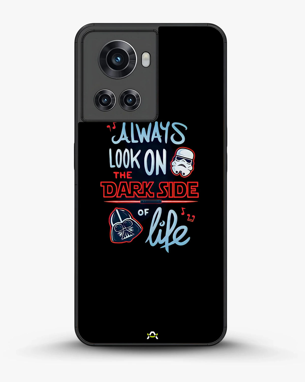 Always Look on the Dark Side Phone Case - Iconic Helmet Typography Print for iPhone, Samsung, Pixel, OnePlus & Vivo