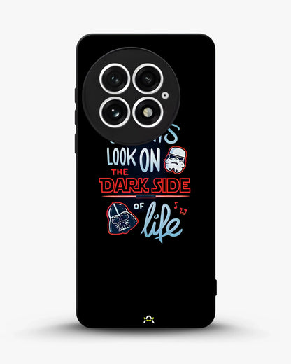 Always Look on the Dark Side Phone Case - Iconic Helmet Typography Print for iPhone, Samsung, Pixel, OnePlus & Vivo