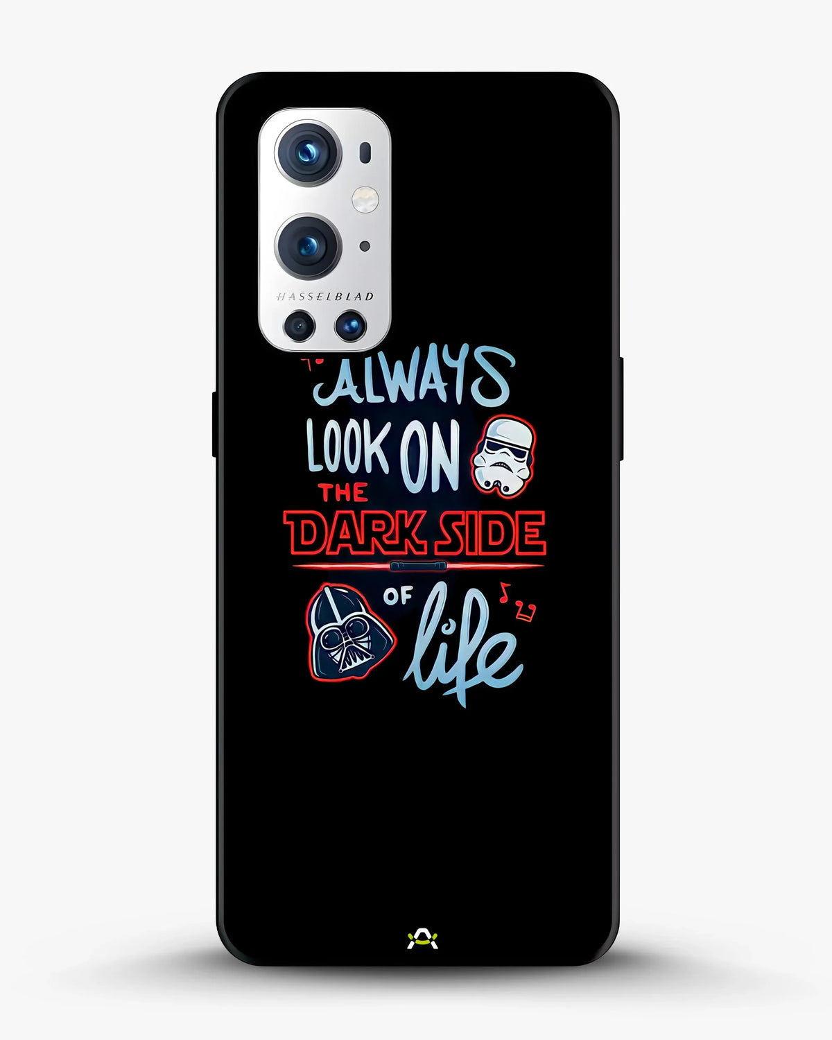 Always Look on the Dark Side Phone Case - Iconic Helmet Typography Print for iPhone, Samsung, Pixel, OnePlus & Vivo
