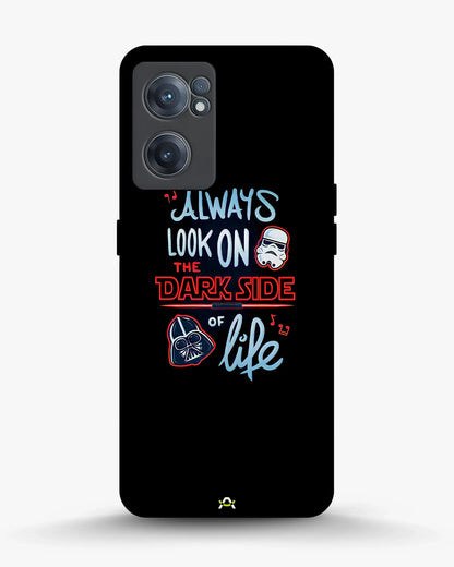 Always Look on the Dark Side Phone Case - Iconic Helmet Typography Print for iPhone, Samsung, Pixel, OnePlus & Vivo