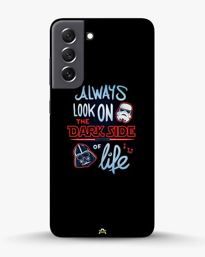 Always Look on the Dark Side Phone Case - Iconic Helmet Typography Print for iPhone, Samsung, Pixel, OnePlus & Vivo