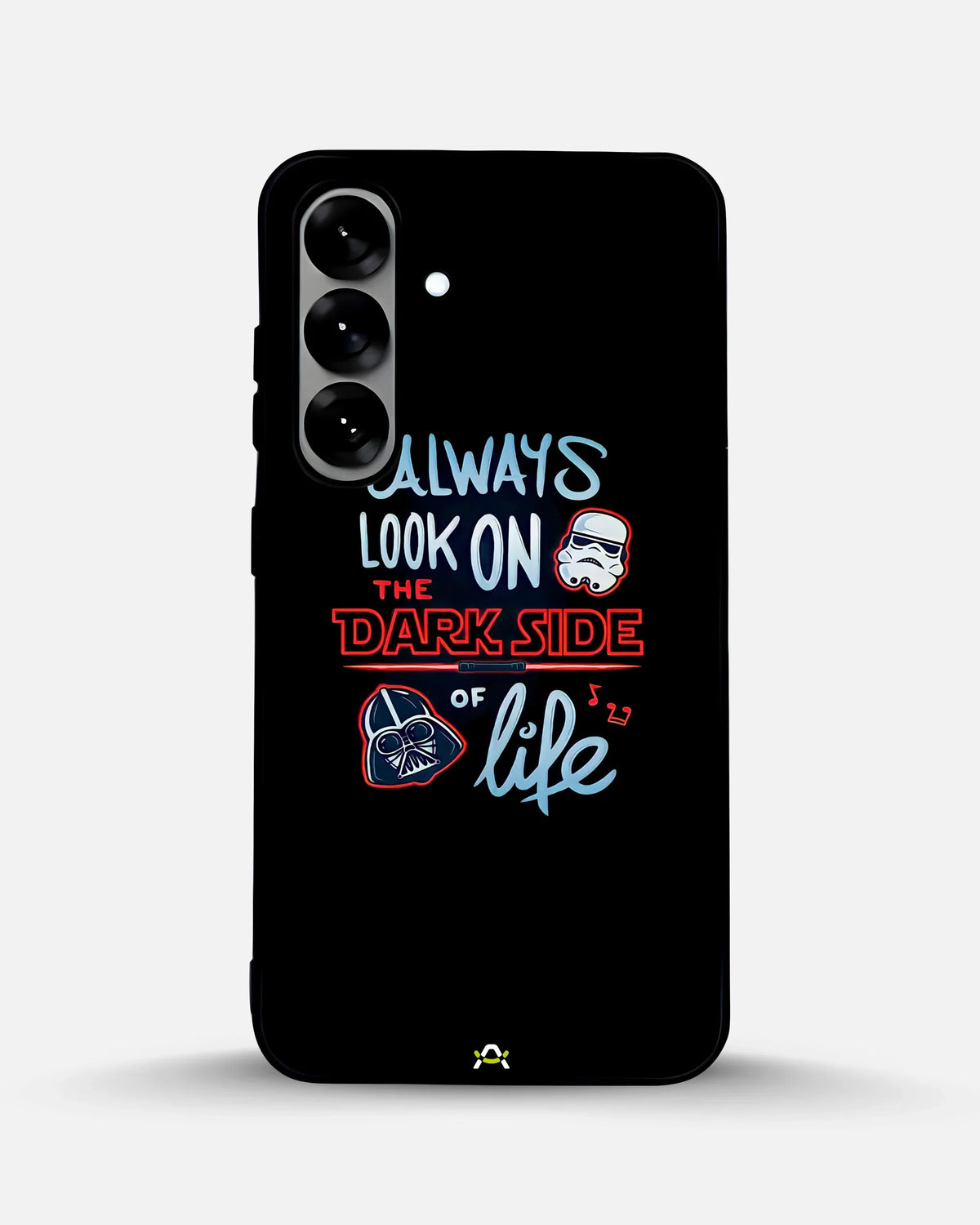 Always Look on the Dark Side Phone Case - Iconic Helmet Typography Print for iPhone, Samsung, Pixel, OnePlus & Vivo