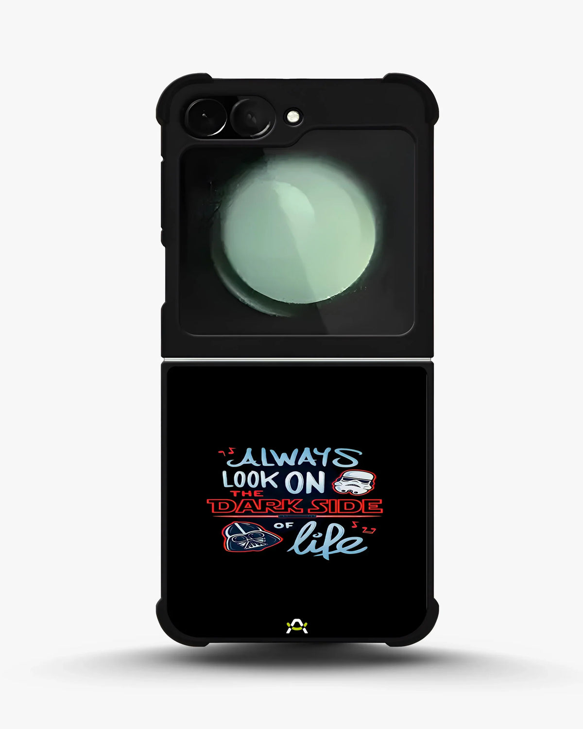 Always Look on the Dark Side Phone Case - Iconic Helmet Typography Print for iPhone, Samsung, Pixel, OnePlus & Vivo