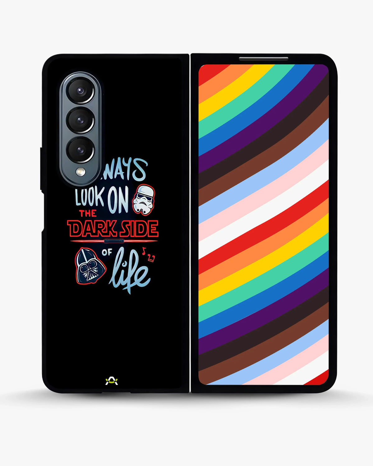 Always Look on the Dark Side Phone Case - Iconic Helmet Typography Print for iPhone, Samsung, Pixel, OnePlus & Vivo