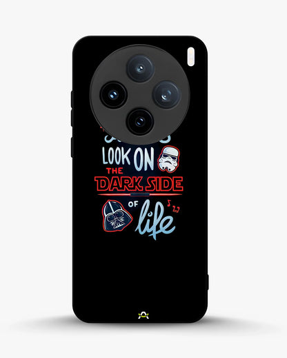 Always Look on the Dark Side Phone Case - Iconic Helmet Typography Print for iPhone, Samsung, Pixel, OnePlus & Vivo