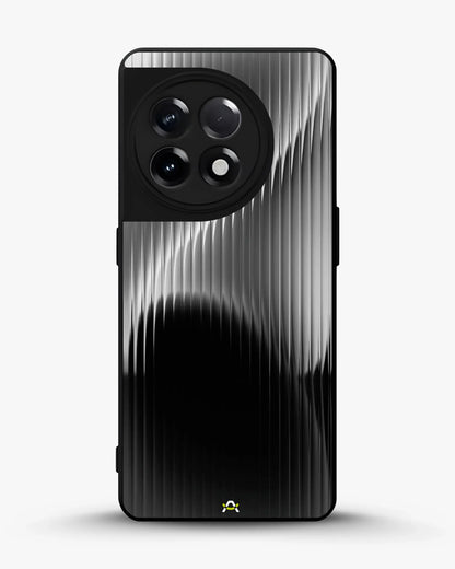 Gradient Stripes Phone Case - Black & Silver Abstract Print for iPhone, Samsung, Pixel, OnePlus & Vivo