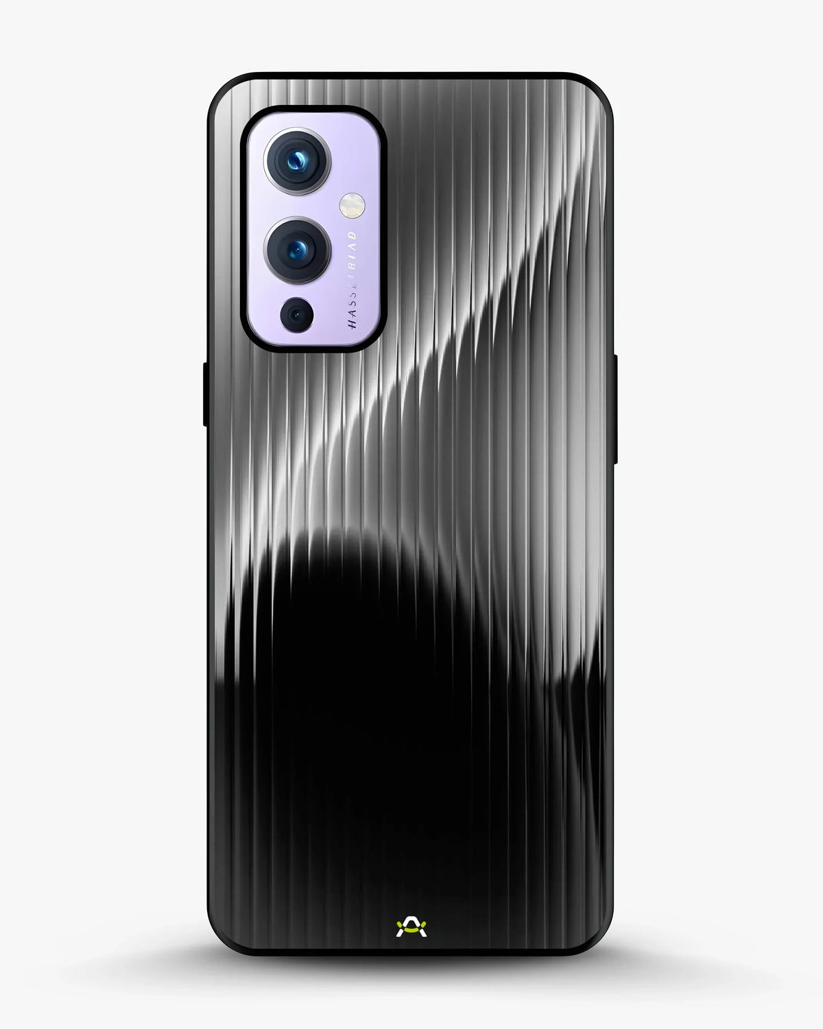 Gradient Stripes Phone Case - Black & Silver Abstract Print for iPhone, Samsung, Pixel, OnePlus & Vivo