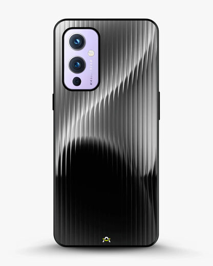 Gradient Stripes Phone Case - Black & Silver Abstract Print for iPhone, Samsung, Pixel, OnePlus & Vivo