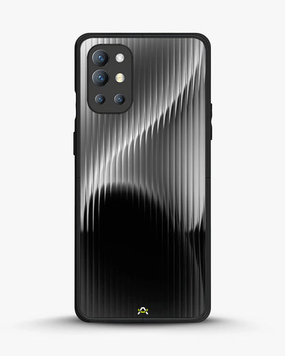Gradient Stripes Phone Case - Black & Silver Abstract Print for iPhone, Samsung, Pixel, OnePlus & Vivo
