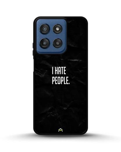 I Hate People Phone Case - Dark Humor Statement Print for iPhone, Samsung, Pixel, OnePlus & Vivo