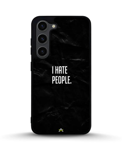 I Hate People Phone Case - Dark Humor Statement Print for iPhone, Samsung, Pixel, OnePlus & Vivo