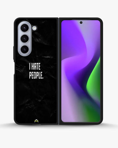 I Hate People Phone Case - Dark Humor Statement Print for iPhone, Samsung, Pixel, OnePlus & Vivo