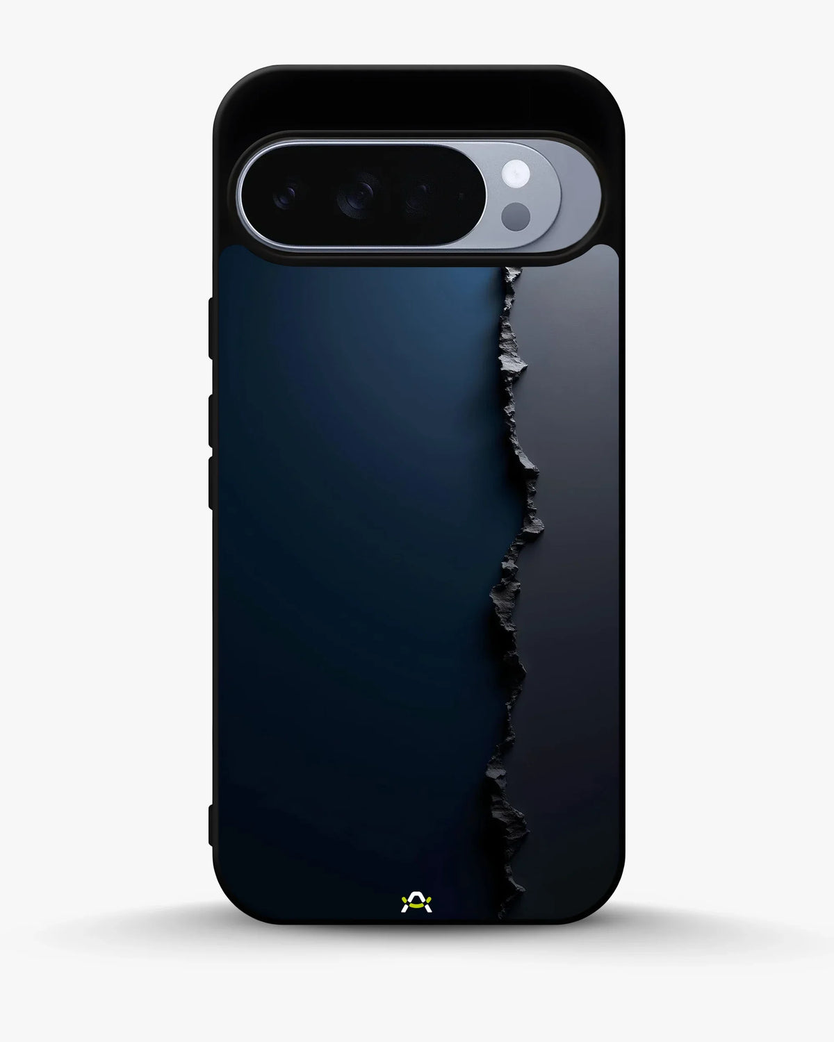 Jagged Line Phone Case - Navy & Charcoal Abstract Print for iPhone, Samsung, Pixel, OnePlus & Vivo